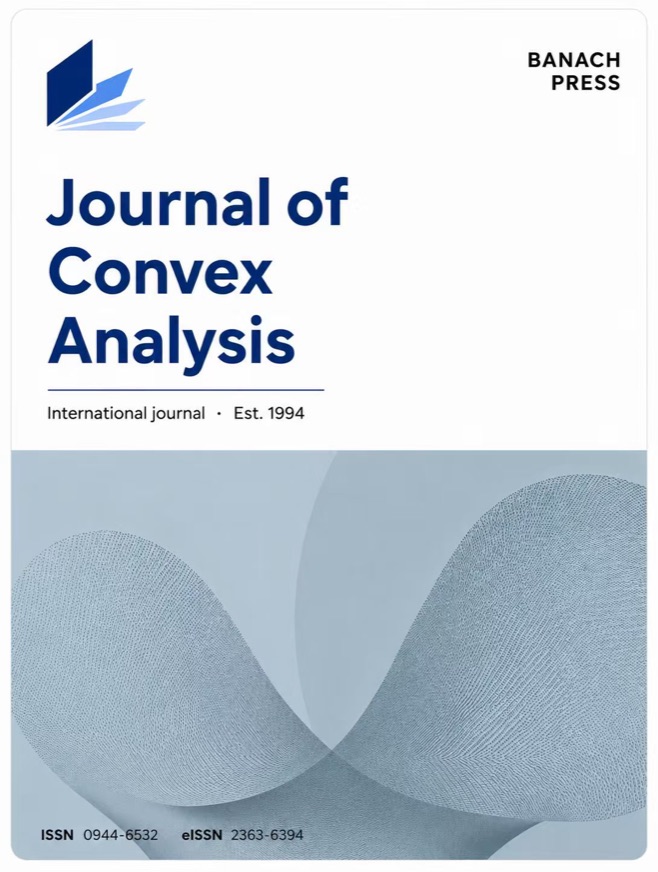 Cover of the Journal of Convex Analysis